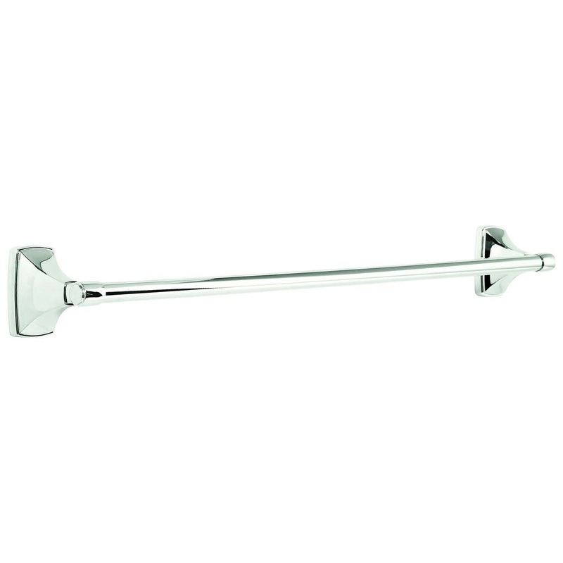 Amerock Claredon 24 Bath Towel Bar Polished Chrome Wall Mounted BH2650426