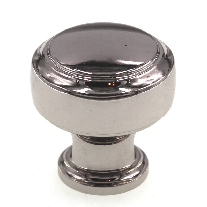 Amerock Highland Ridge 1 3/16 Round Cabinet Knob Polished Nickel BP55312PN