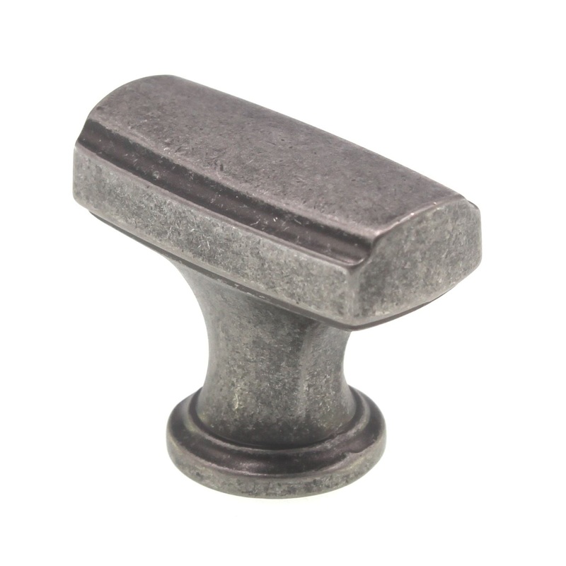 Amerock Highland Ridge 1 3/8 Rectangle Cabinet Knob Aged Pewter BP55311AP