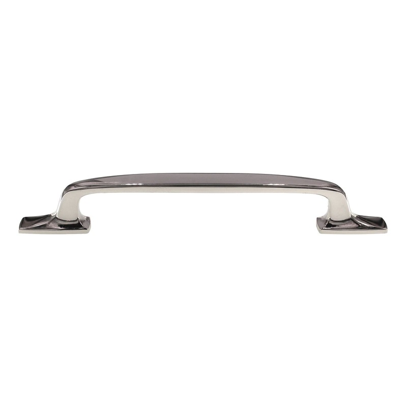 Amerock Highland Ridge 6 1/4 (160mm) Ctr Cabinet Pull Polished Nickel BP55321PN