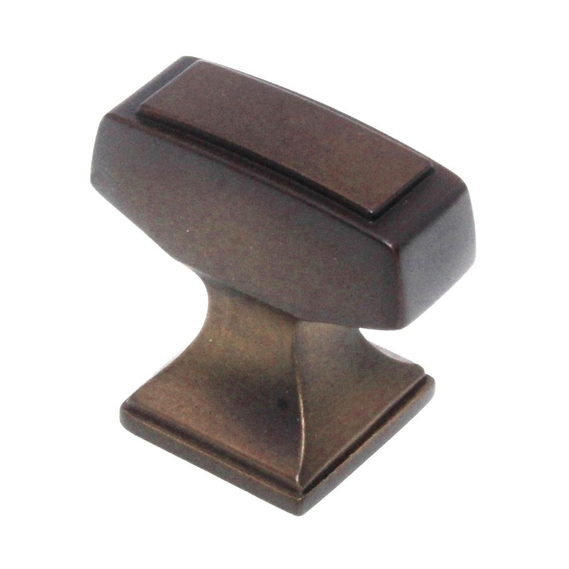 Amerock Mulholland 1 1/4 Rectangle Cabinet Knob Gilded Bronze BP53029GB