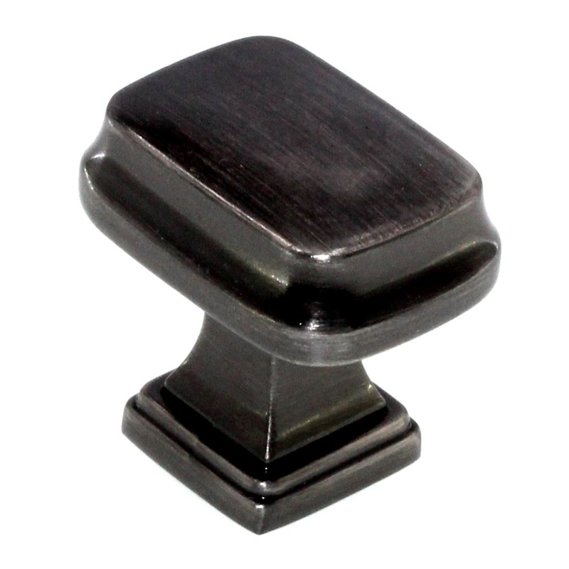 Amerock Revitalize 1 1/4 Rectangle Cabinet Knob Gunmetal BP55340GM