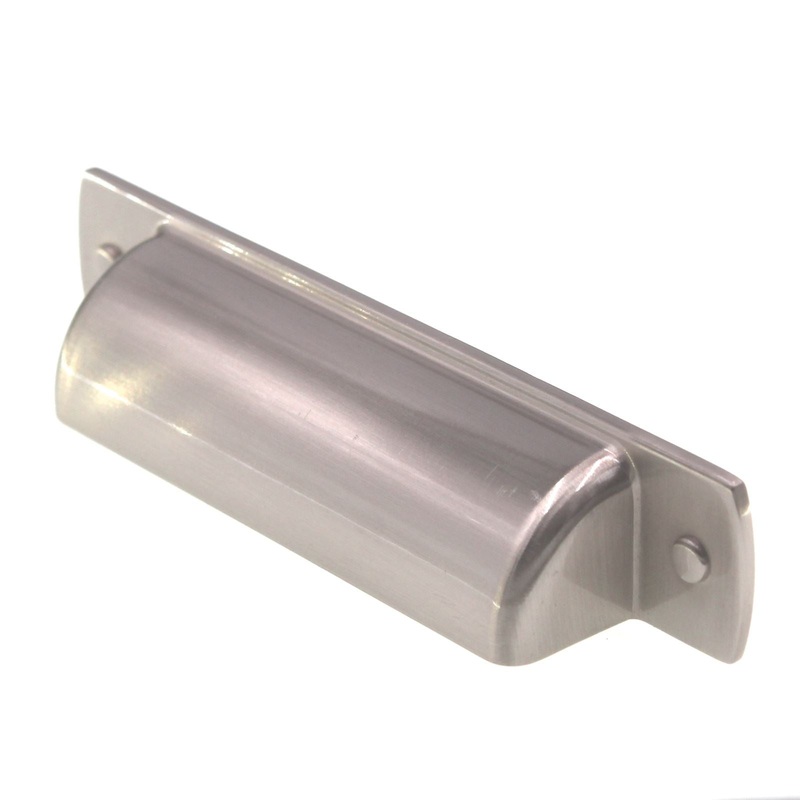 Amerock Rochdale 3 Ctr Drawer Cup Pull Mock Nails Satin Nickel BP53715G10