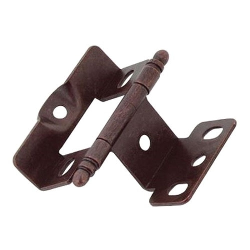 Amerock Rustic Bronze Full Inset Hinge 3/4 Full Wrap Ball Tip PK3175TB-RBZ