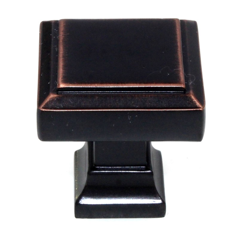 Emtek American Designer 1 1/4 Square Cabinet Knob Oil-Rubbed Bronze 86295US10B