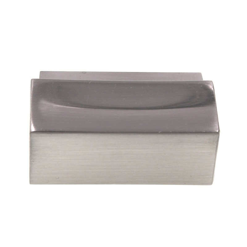Emtek Cinder 1 5/8 Rectangle 2 Screw Cabinet Knob Satin Nickel 86446US15
