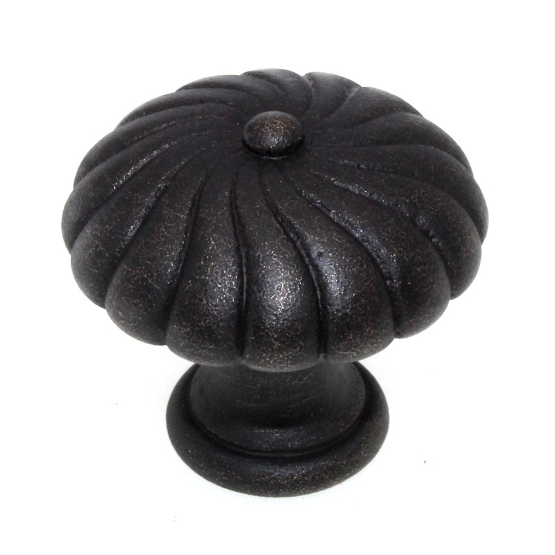 Emtek Tuscany 1 1/4 Round Twist Cabinet Knob Medium Bronze Solid Brass 86245MB