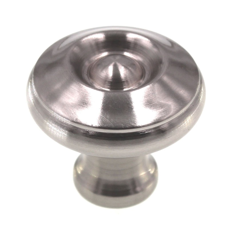 Emtek Waverly 1 1/4 Round Cabinet Knob Satin Nickel Solid Brass 86115US15