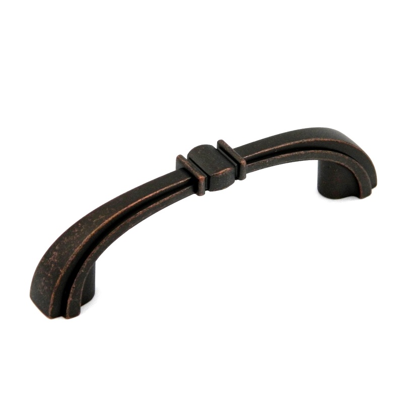 Hickory Hardware Chelsea Dark Antique Copper Cabinet  3cc Handle Pull P3456-DAC
