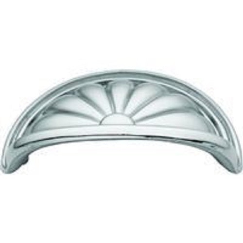 Hickory Hardware Satin Chrome Cabinet or Furniture Drawer 3cc Cup Pull P535-SC
