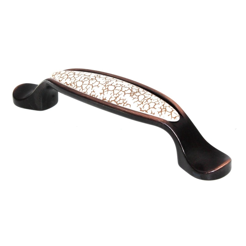 Liberty Francesca 3 3/4 (96mm) Ctr Pull Bronzed Copper Ivory Ceramic P49003-207
