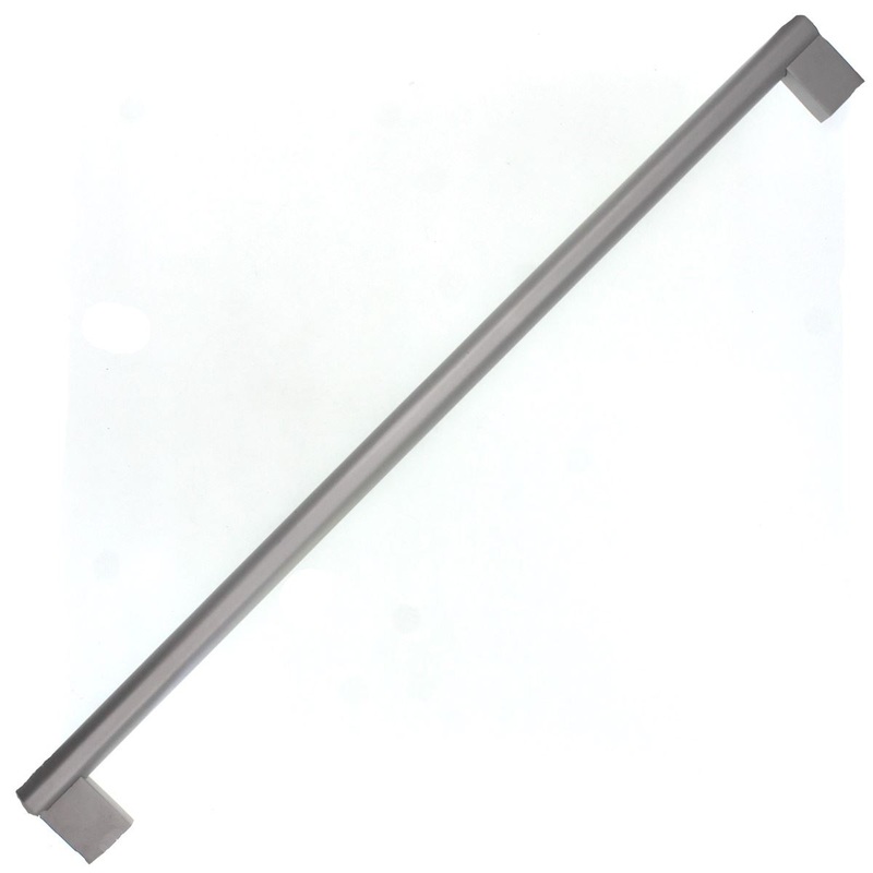 Liberty Round Flat Side 16 3/8 (416mm) Ctr Cabinet Bar Pull Aluminum PN9018-AL