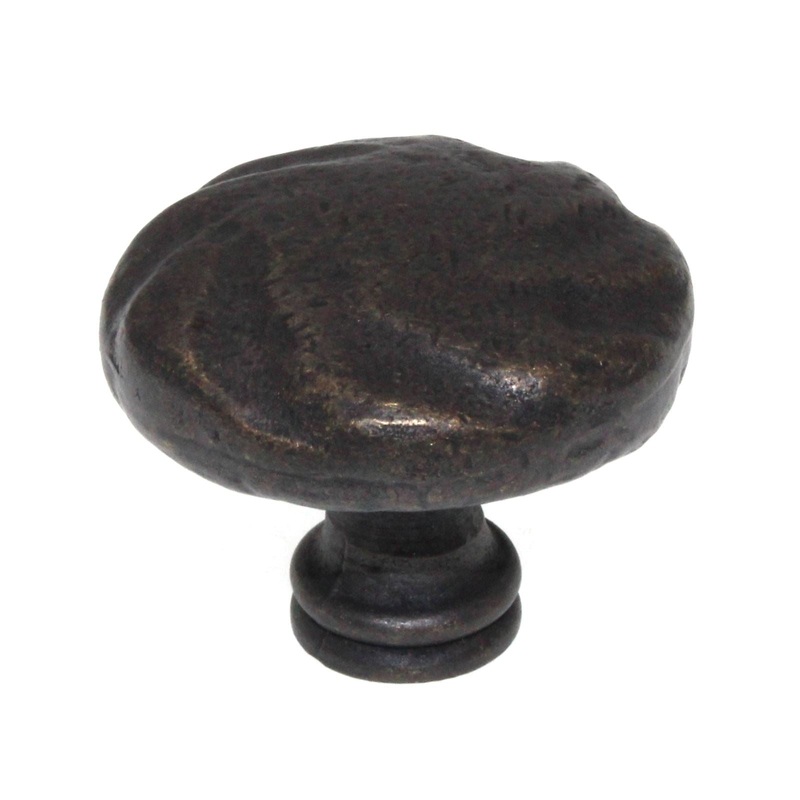 Liberty Rustique 1 1/2 Round Weathered Cabinet Knob Oil-Rubbed Bronze PN1320-OB