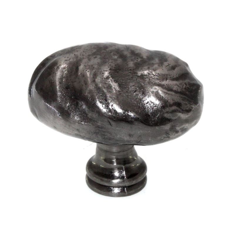 Liberty Rustique 1 5/8 Oval Weathered Cabinet Knob Antique Pewter PN1330-AP