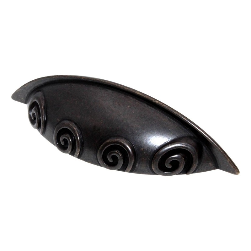 Showcase Oil Rubbed Bronze Cabinet or Furniture Drawer  3cc Cup Pull P2204-ORB
