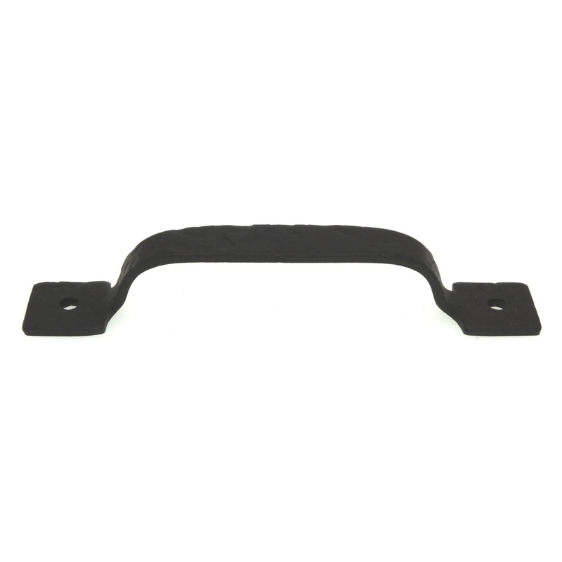 Acorn Iron Art Rough Black Forged Iron Cabinet 4 1/8cc Handle Pull RP6BP