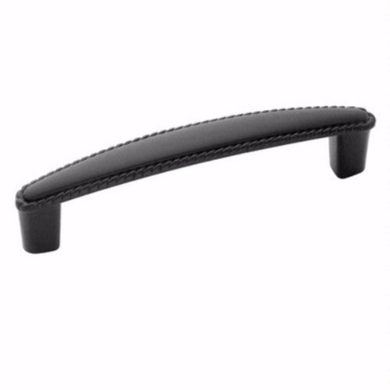 Amerock Allison Flat Black Cabinet  3 3/4 (96mm)cc Handle Pull BP53004-FB