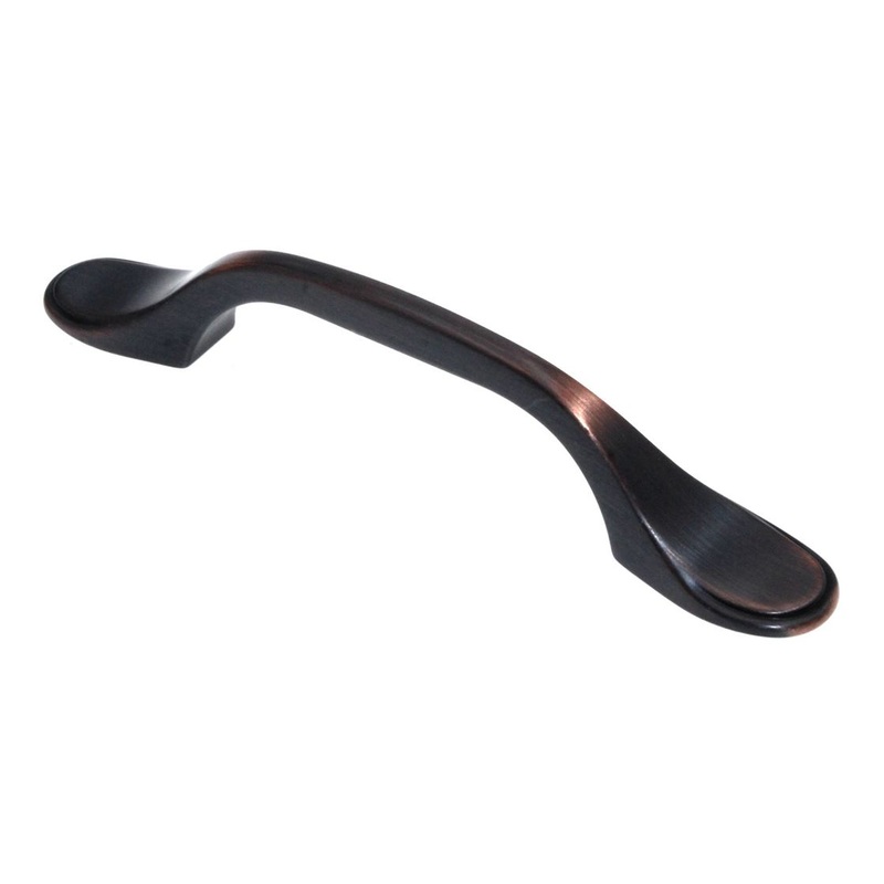 Hickory Conquest Oil Rubbed Bronze Highlighted Cabinet  3cc Handle Pull VP14444-OBH, 10 Pack