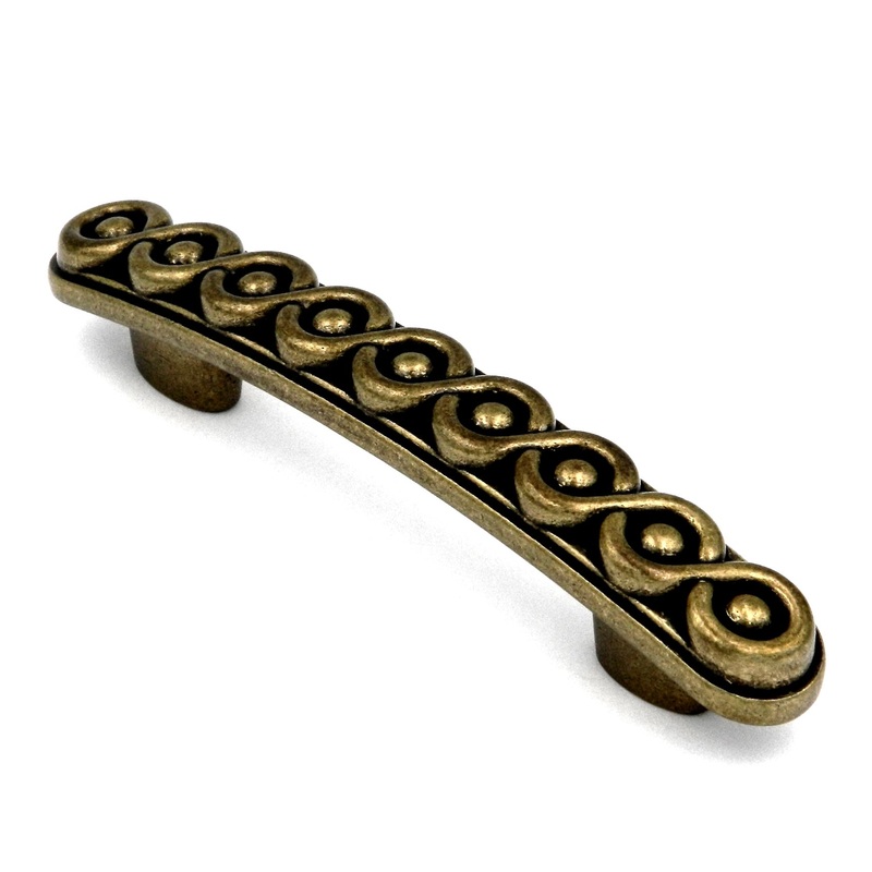 Hickory Grecian Revival Lancaster Hand Polished Brass 3, 3 3/4 (96mm)cc Handle Pull P7354-LP