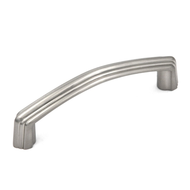 Hickory Hardware Bel Aire Satin Nickel Cabinet  3cc Handle Pull P3465-SN