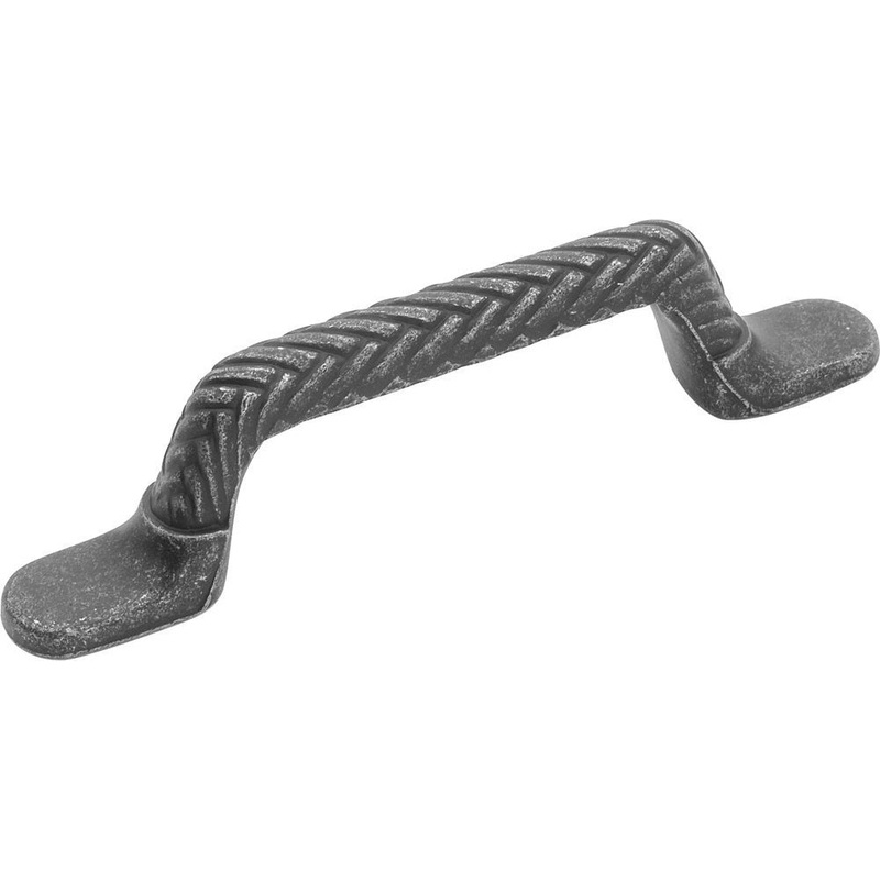 Hickory Hardware Catamaran Vibra Pewter Cabinet 3cc Handle Pull P7510-VP