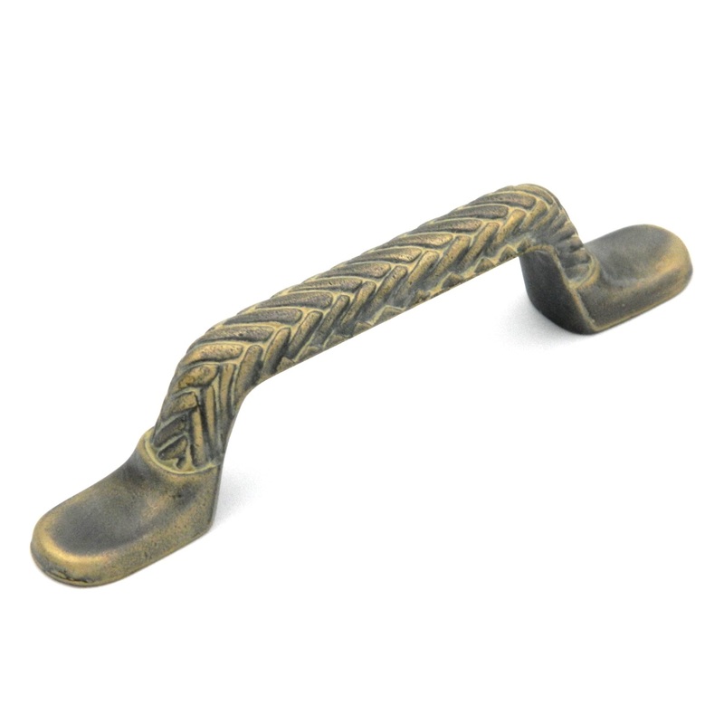 Hickory Hardware Catamaran Weave 3 Cabinet Arch Pull Blonde Antique P7510-BOA