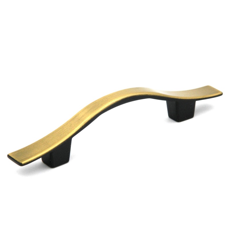 Hickory Hardware Cavalier Antique Brass 3cc Disc Cabinet Handle Pull P135-AB