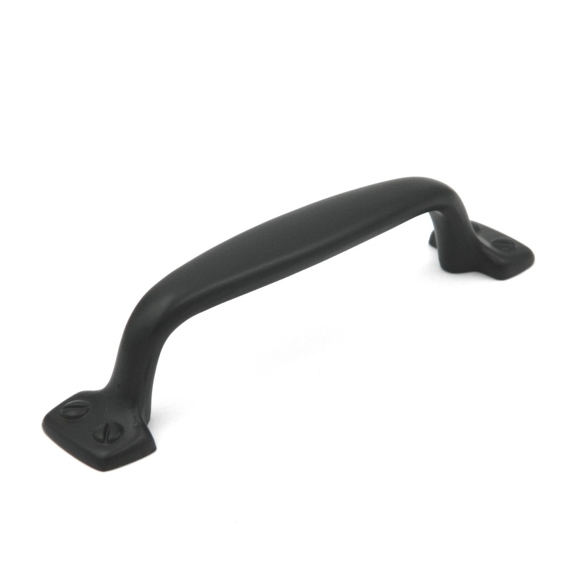 Hickory Hardware Contemporary Matte Black Cabinet 3 3/4 (96mm)cc Handle Pull P2621-MB