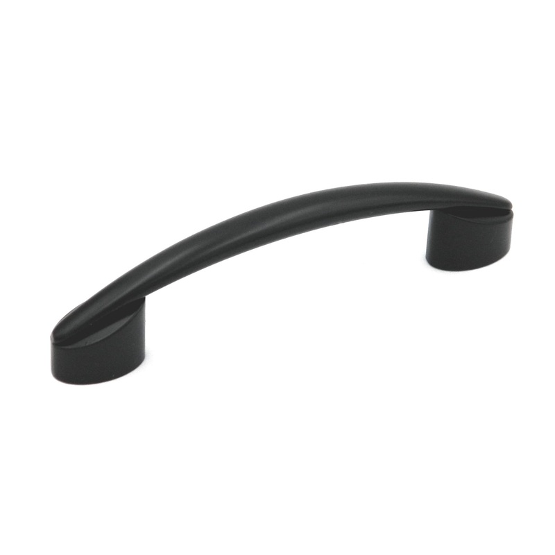 Hickory Hardware Luna Matte Black Cabinet  3, 3 3/4 (96mm)cc Handle Pull P3447-MB