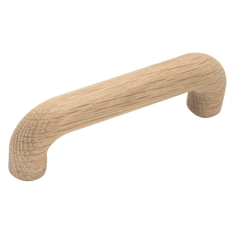Hickory Hardware Natural Woodcraft Unfinished Wood Cabinet 3 1/2cc Handle Pull P674-UW