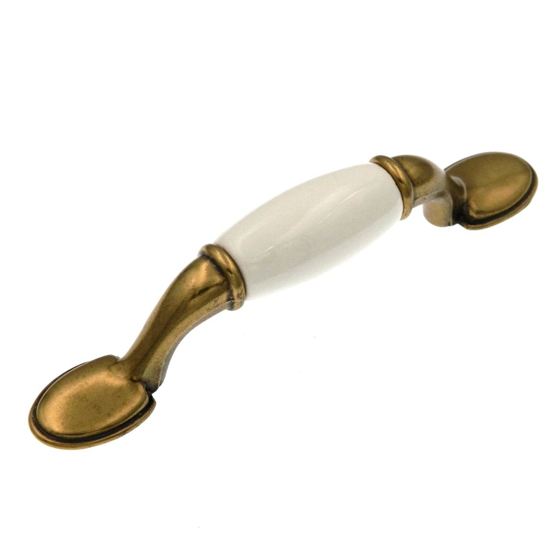 Hickory Hardware Tranquility Brass Cabinet  3cc Handle Pull P743-IV