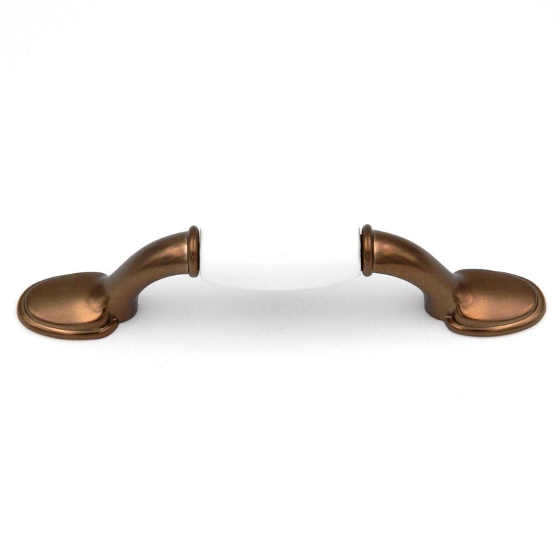 Hickory Hardware Tranquility Venetian Bronze & White 3cc Cabinet Pull P744-VBZ