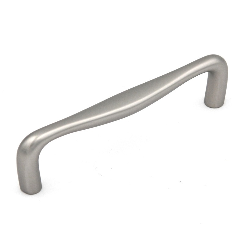Hickory Hardware Triomphe Flat Nickel Cabinet 3 3/4 (96mm)cc Handle Pull P3342-FN