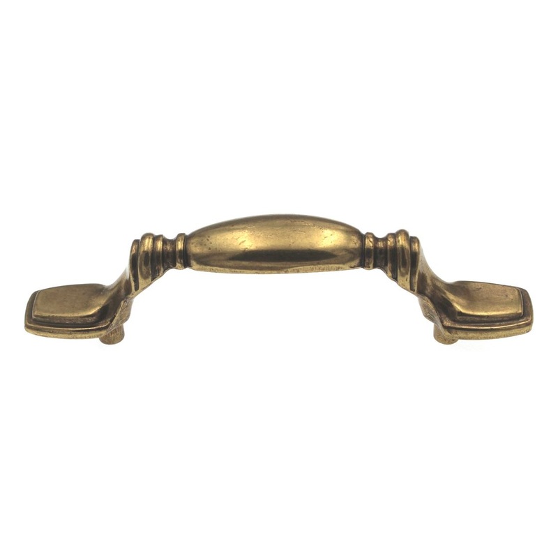 Hickory Manor House Lancaster Hand Polished Brass Cabinet 3cc Handle Pull P362-LP, 25 Pack