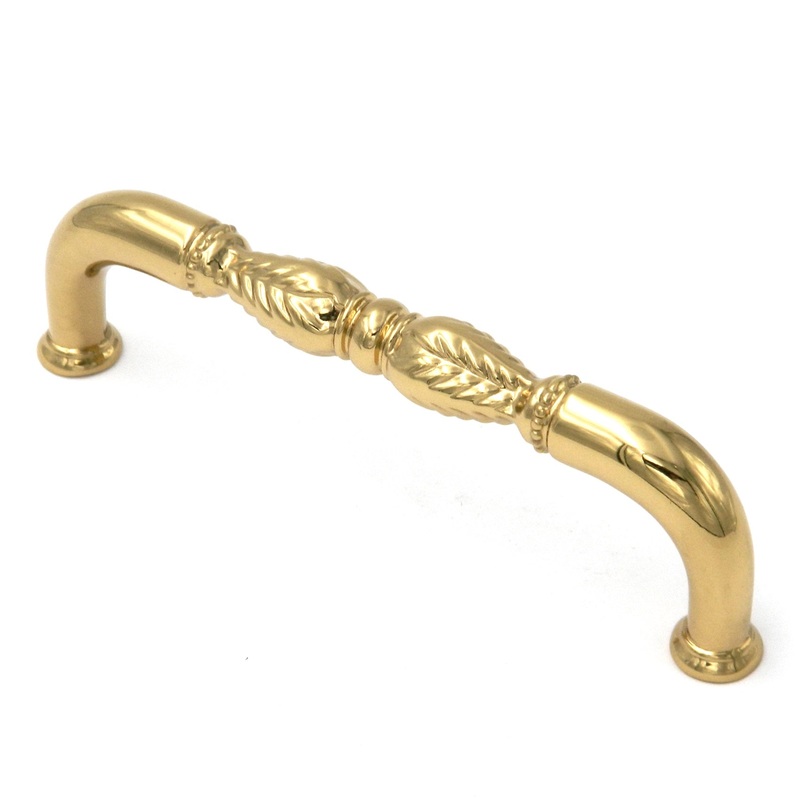 Keeler Savannah Polished Brass Cabinet  3 3/4 (96mm)cc Handle Pull F38