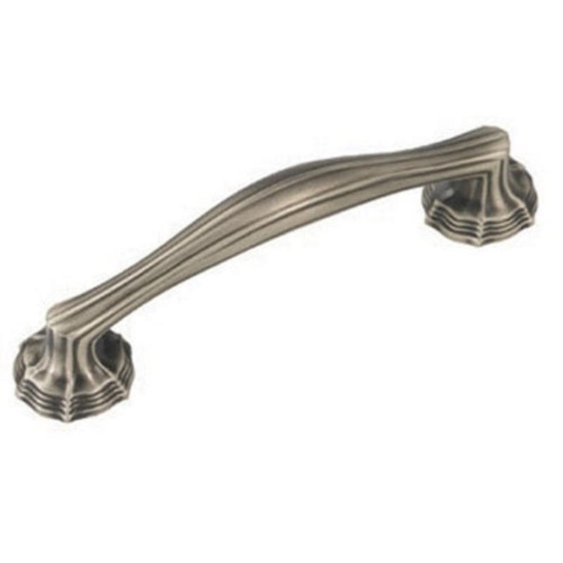 Keeler Verona Antique Pewter Cabinet 3 3/4 (96mm)cc Handle Pull P3262-15A
