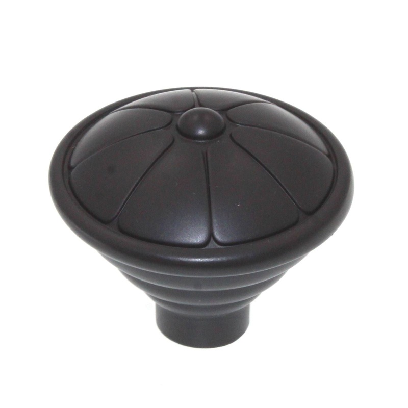 Laurey Kama 1 1/2 Round Button Cabinet Knob Oil-Rubbed Bronze 23466