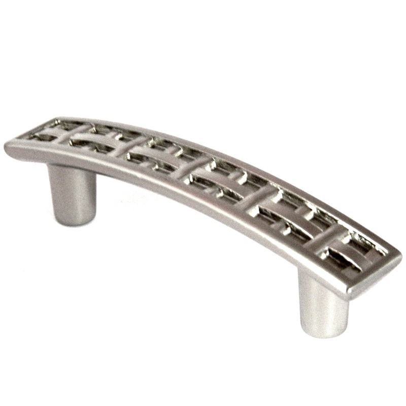 Showcase  Brushed Satin Nickel Cabinet  3cc Handle Pull P2205-BSN