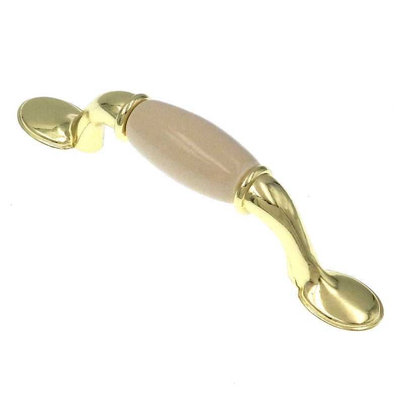 Showcase  Polished Brass Cabinet  3cc Handle Pull P2891-PBBO4