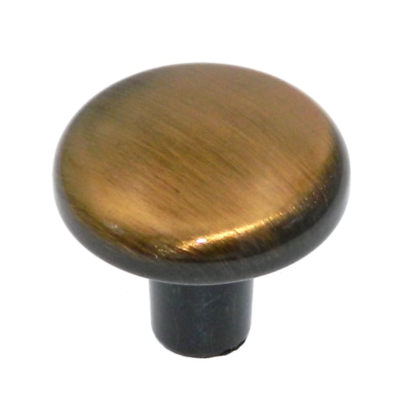 10 Pack Amerock Allison 1 1/16 Antique Brass Round Dome Cabinet Knob BP3467-AE