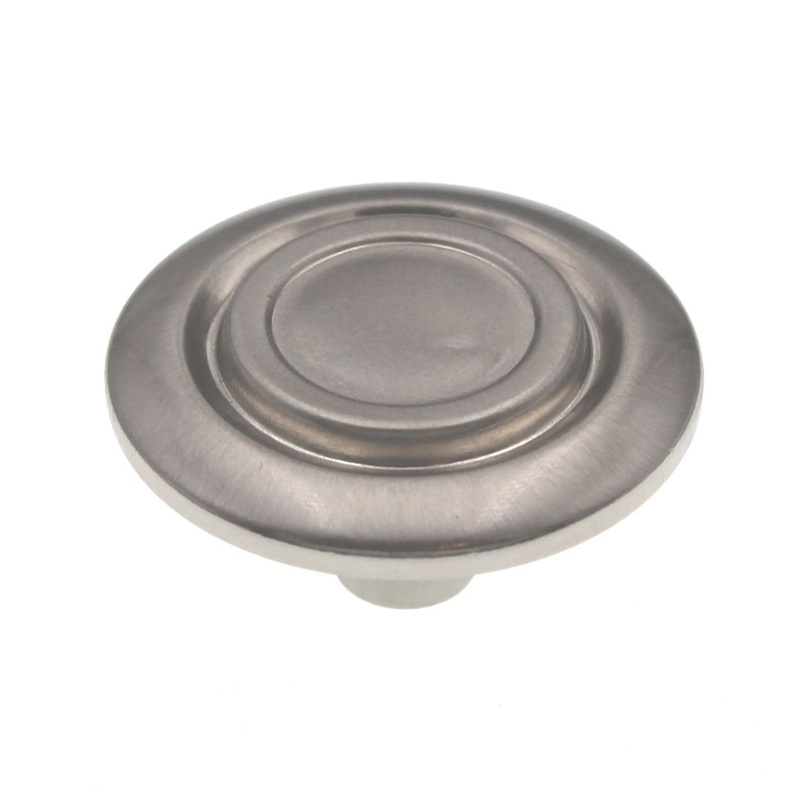 10 Pack Hickory Hardware Cavalier Satin Nickel Disc 1 3/8 Cabinet Knobs P121-SN
