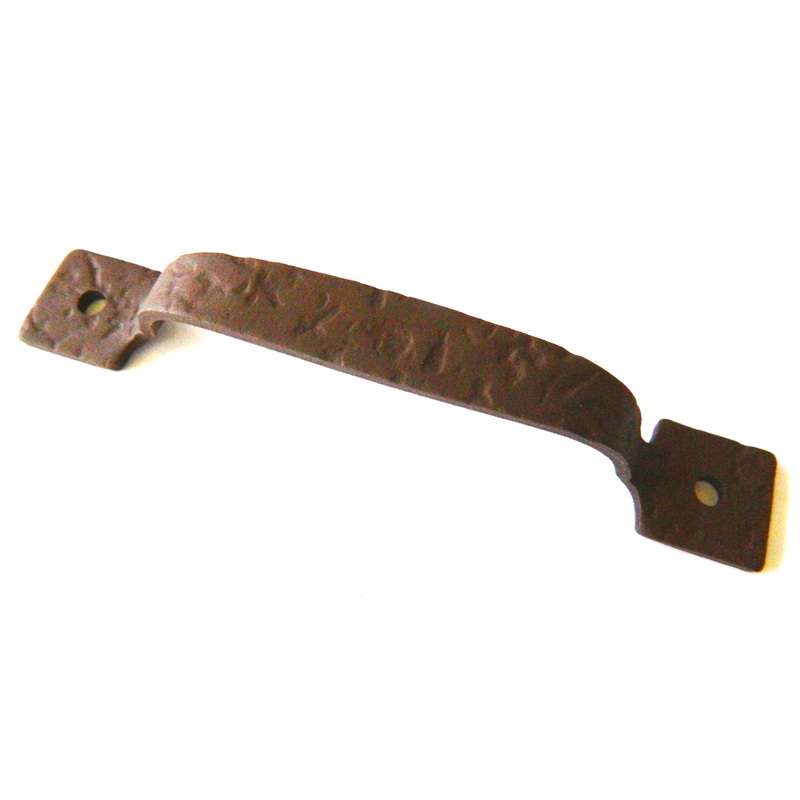 Acorn Iron Art Rough Russet Forged Iron Cabinet 4 1/16cc Handle Pull RP6NP