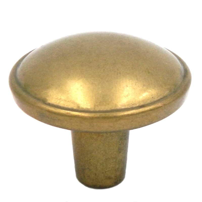 Hickory Hardware Cavalier Lancaster Hand Polished Brass Round Dome 1 1/8 Cabinet Knob P205-LP