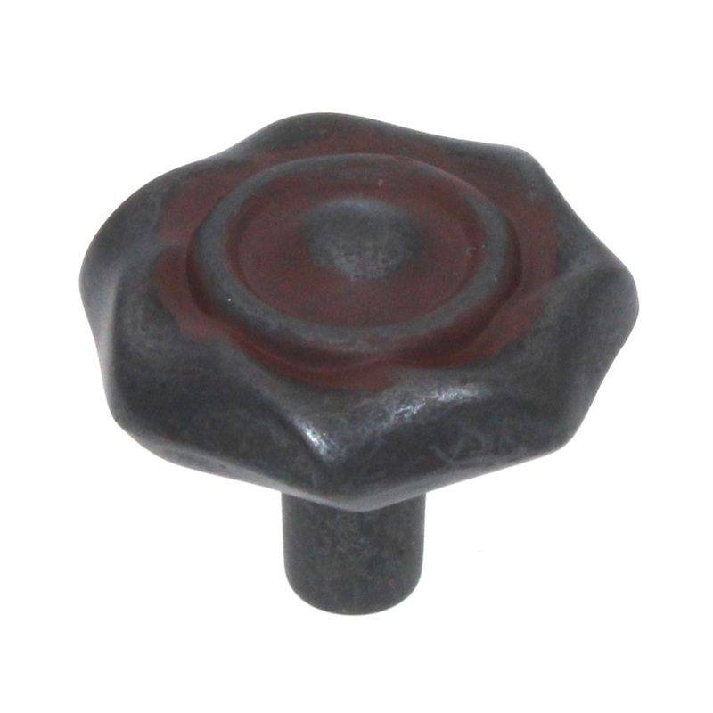 Hickory Hardware Charleston Blacksmith Rustic Iron 1 1/4 Cabinet Knob Pull PA1312-RI