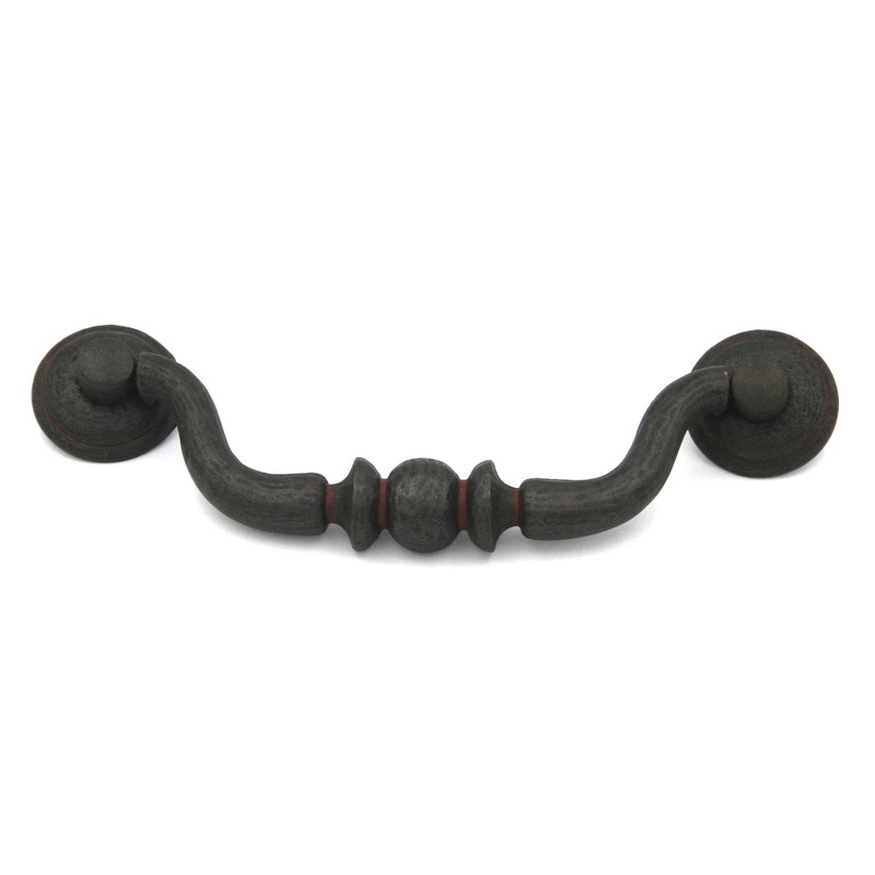 Hickory Hardware Charleston Blacksmith Rustic Iron 6cc Drawer Bail Pull 50279-9212