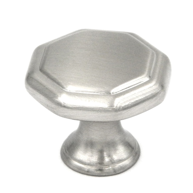 Hickory Hardware Conquest Satin Nickel Round 1 1/8 Cabinet Knob P14004-SN