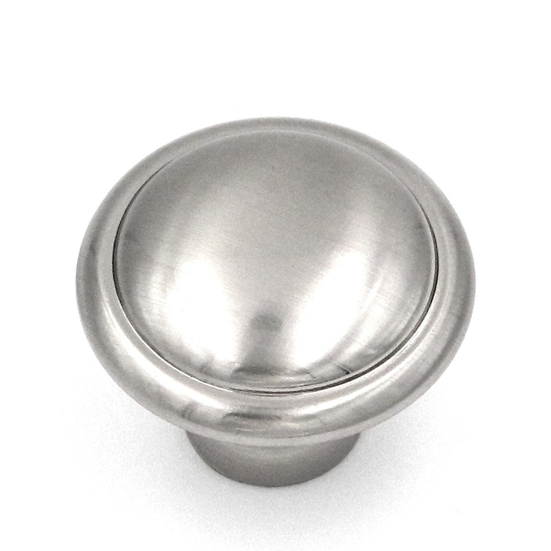 Hickory Hardware Conquest Satin Nickel Round 1 1/8 Cabinet Knob P14848-SN
