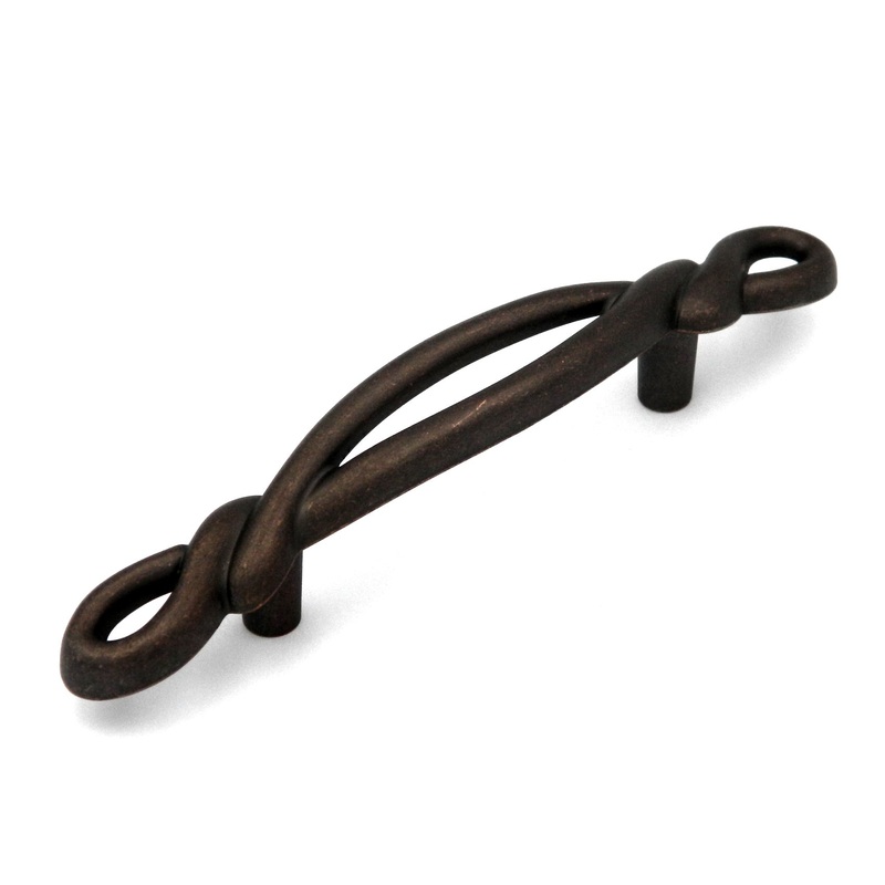 Hickory Hardware French Twist Dark Antique Copper Twist Cabinet 3cc Handle Pull P3451-DAC