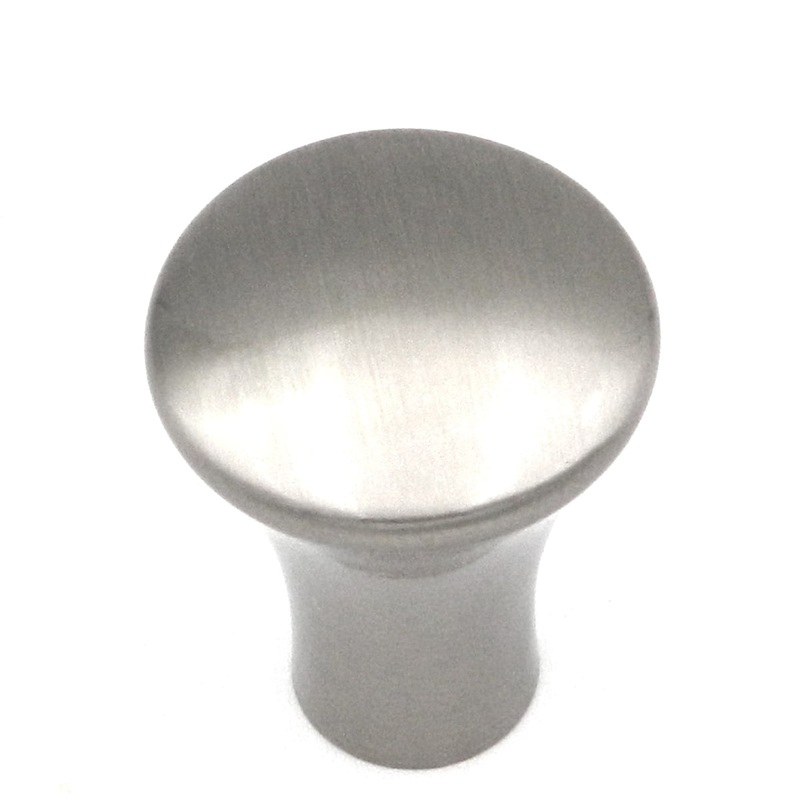Hickory Hardware Metropolis Satin Nickel Round Fluted 1 Cabinet Knob P7520-SN