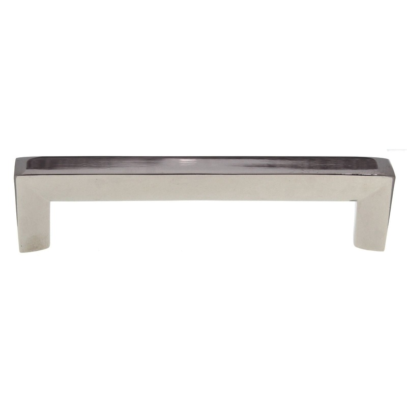 Hickory Hardware Rotterdam Bright Nickel Flat Cabinet 3cc Handle Pull P3112-14